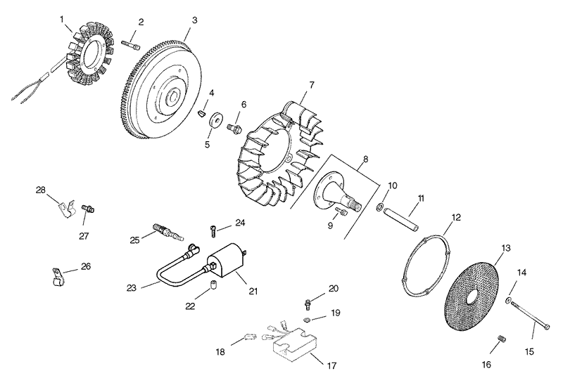 Group 5 IgnitionElectrical Assembly Kohler CH26S 78518
