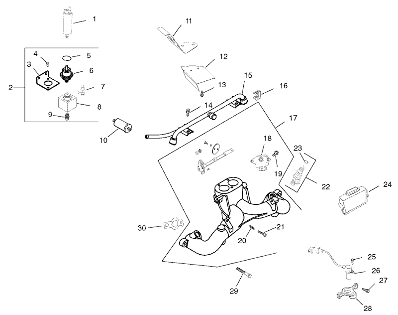 Group 8 Fuel System Assembly Kohler CH26S 78518