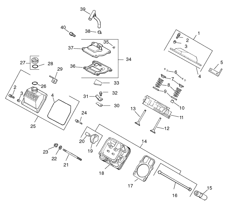 Group 4 HeadValveBreather Assembly Kohler CH26S 78518