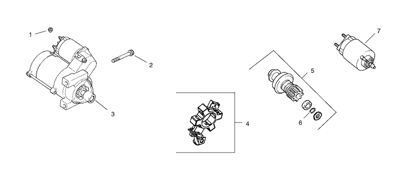 Group 7 Starter Assembly Kohler CH26S 78518