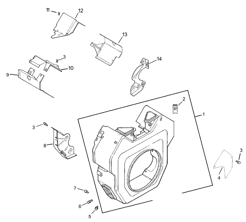 Group 6 Blower Housing Assembly Kohler CH740 0007