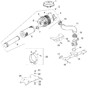 Air Intake Filtration Assembly Kohler CH740-0054