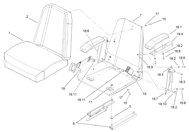 Seat Assembly No 107 1867