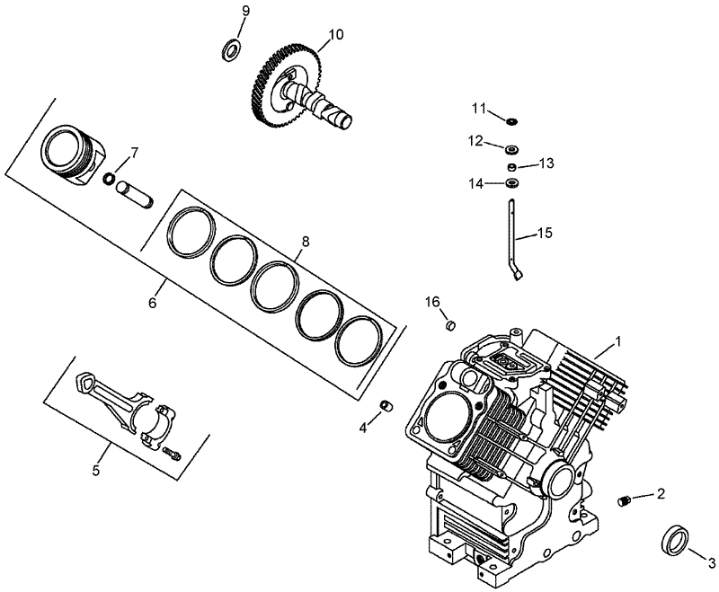 Crankcase Assembly Kohler CH23S 76584