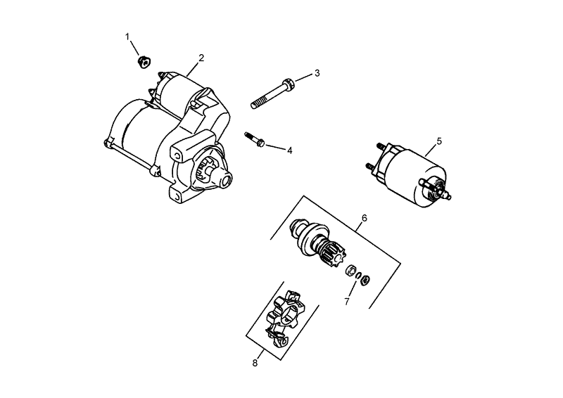 Starting System Assembly Kohler CH23S 76584