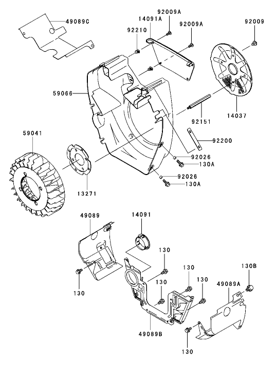 Cooling Equipment Assembly Kawasaki FH721D AS05