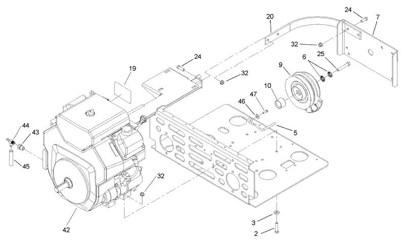 Engine and Clutch Assembly