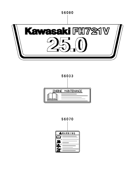 Label Assembly Kawasaki FH721D AS05