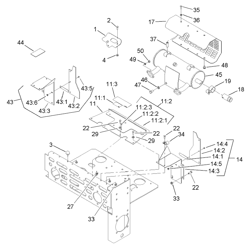 Muffler and Guard Assembly
