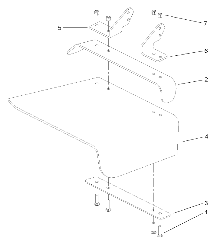 Rubber Deflector Assembly No 106 3249