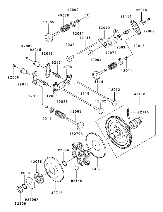 ValveCamshaft Assembly Kawasaki FH721D AS05