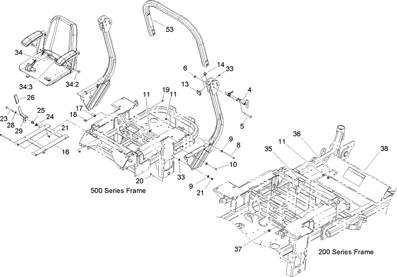 Roll Over Protection System Assembly No 107 0038