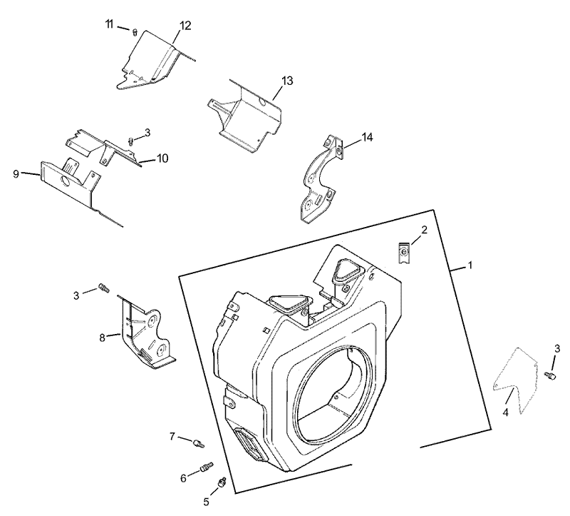 Group 6 Blower Housing Assembly Kohler CH740 0007