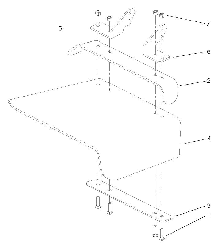 Rubber Deflector Assembly No 106 3249