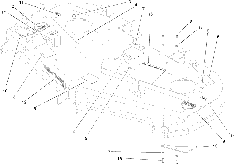 Deck Decal Assembly No 107 1624