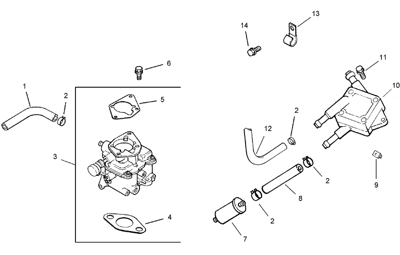 Fuel System Assembly Kohler CH740 0054