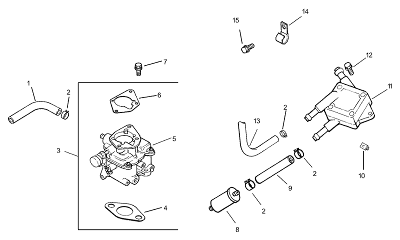 Group 8 Fuel System Assembly Kohler CH740 0007