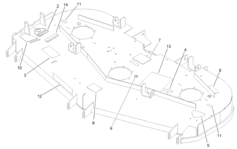 Deck Decal Assembly No 107 1625