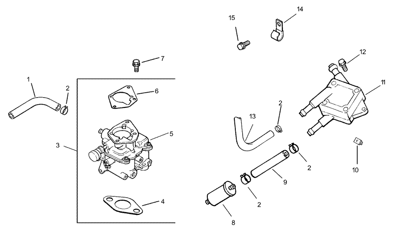 Group 8 Fuel System Assembly Kohler CH740 0007