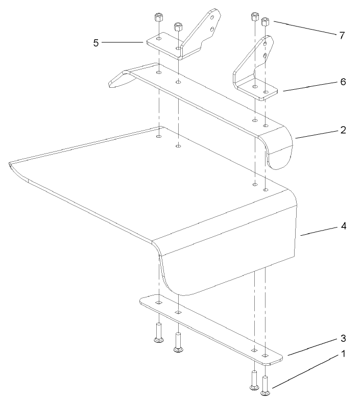 Rubber Deflector Assembly No 106 3249