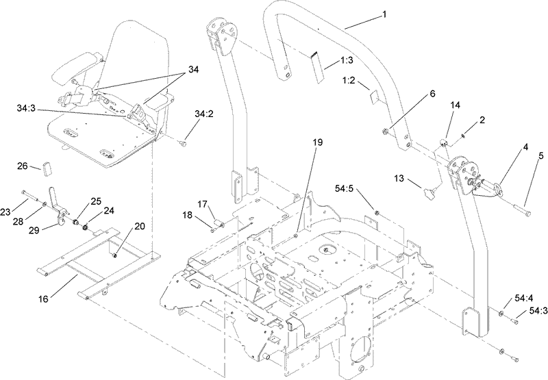 Roll Over Protection System Assembly No 108 1097