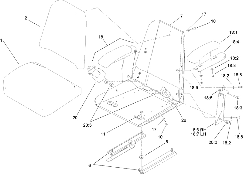 Seat Assembly No 110 0442