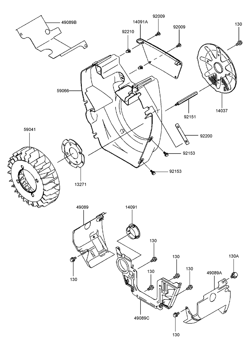 Cooling Equipment Assembly Kawasaki FH721D AS08