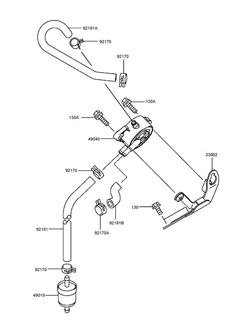 Fuel TankValve Assembly Kawasaki FH721D AS08