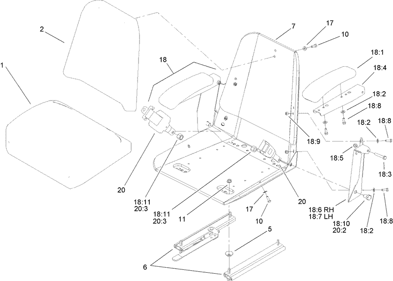 Seat Assembly No 110 0442