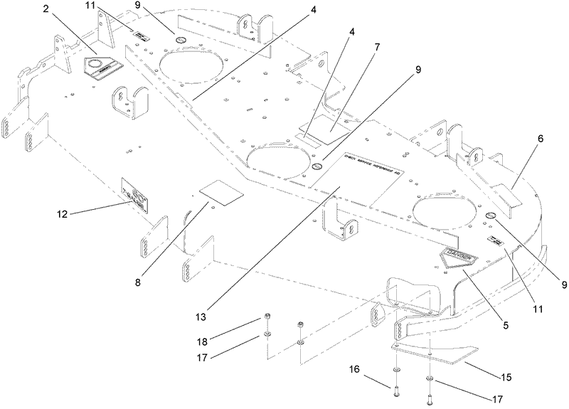 Deck Decal Assembly No 110 5561