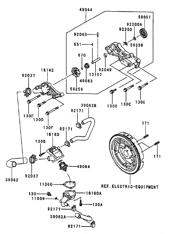 Cooling Equipment Assembly Kawasaki FD750D AS03
