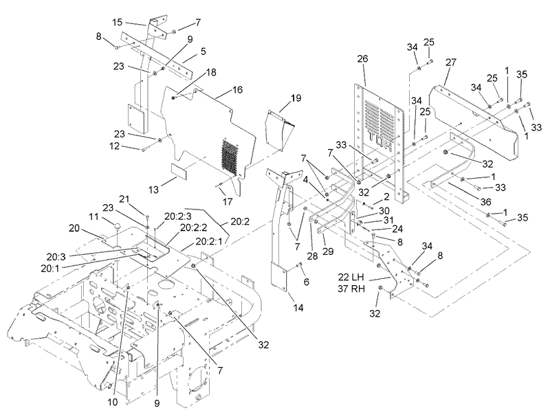 Cooling Mounting Frame Assembly