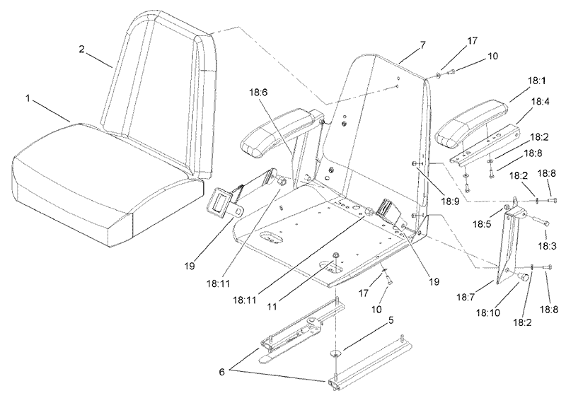 Seat Assembly No 107 1867