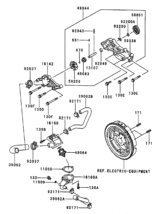 Cooling Equipment Assembly Kawasaki FD750D AS03