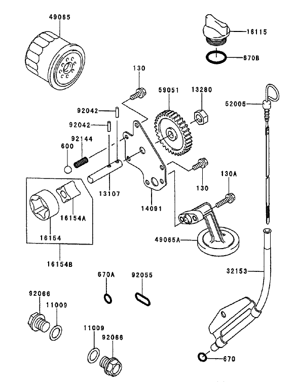 Lubrication Equipment Assembly Kawasaki FD750D AS03