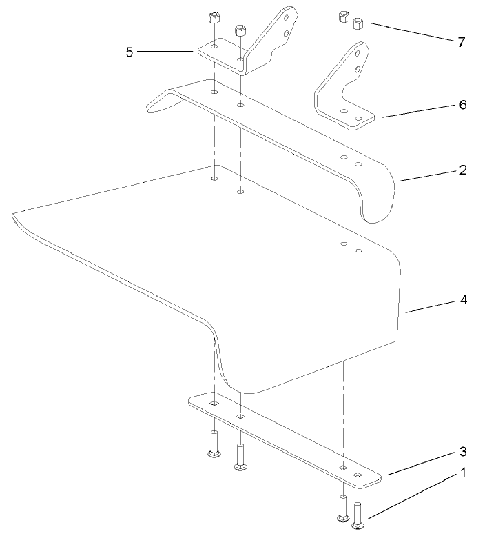 Rubber Deflector Assembly No 106 3249