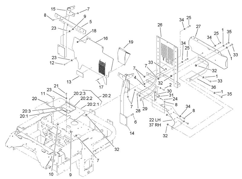 Cooling Mounting Frame Assembly