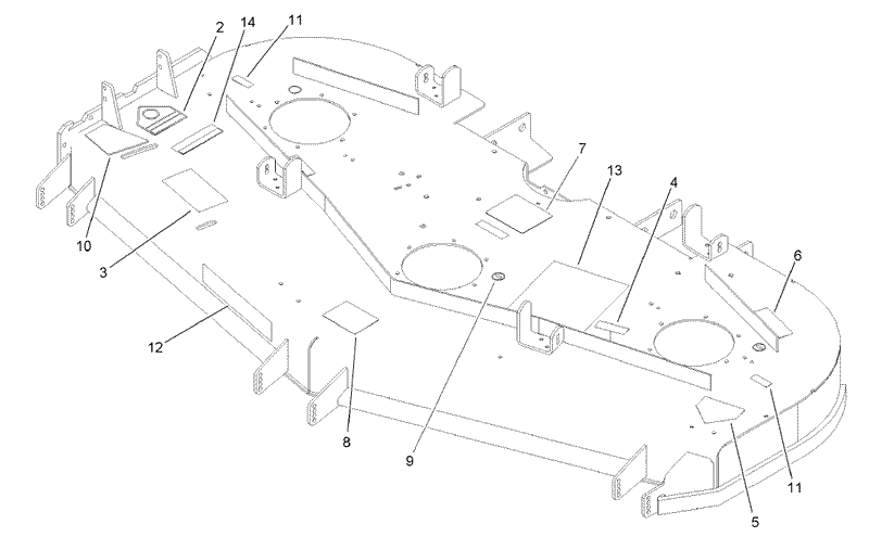 Deck Decal Assembly No 107 1625