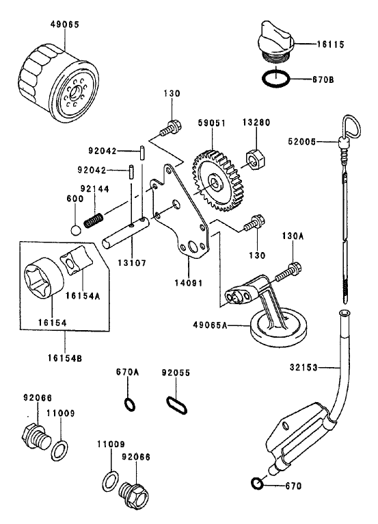 Lubrication Equipment Assembly Kawasaki FD750D AS03
