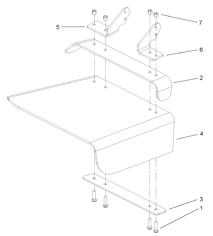 Rubber Deflector Assembly No 106 3249