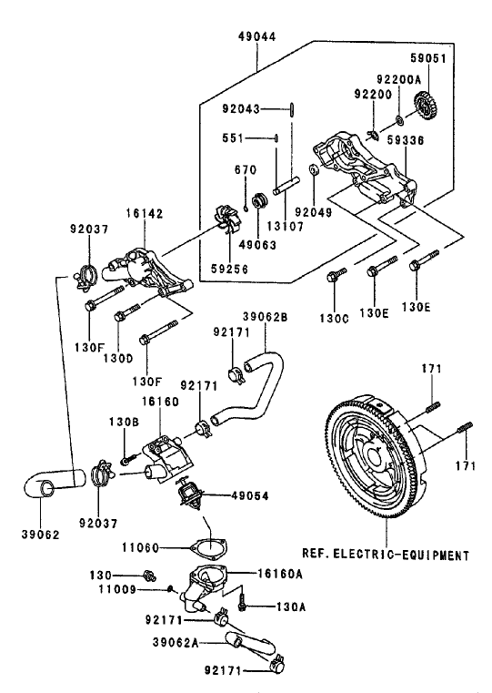 Cooling Equipment Assembly Kawasaki FD750D AS03
