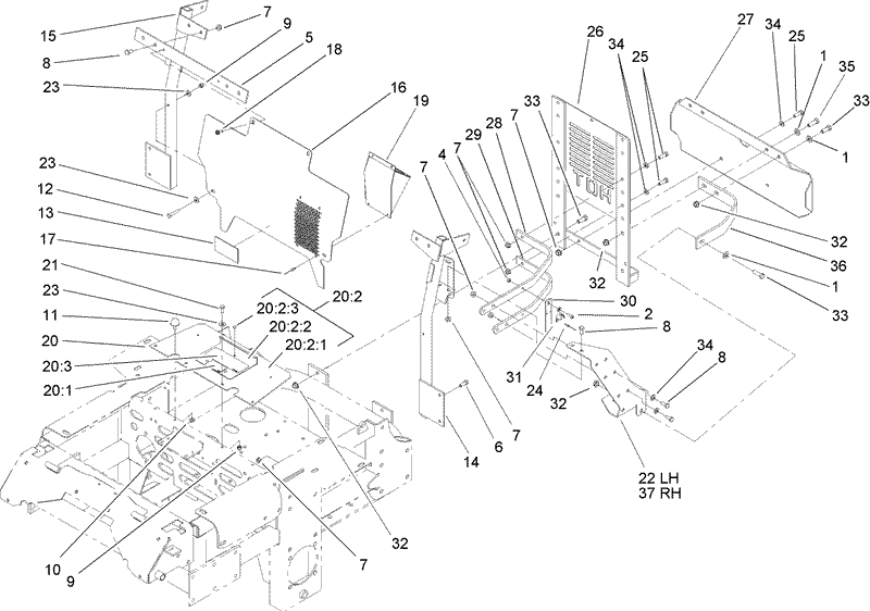Cooling Mounting Frame Assembly