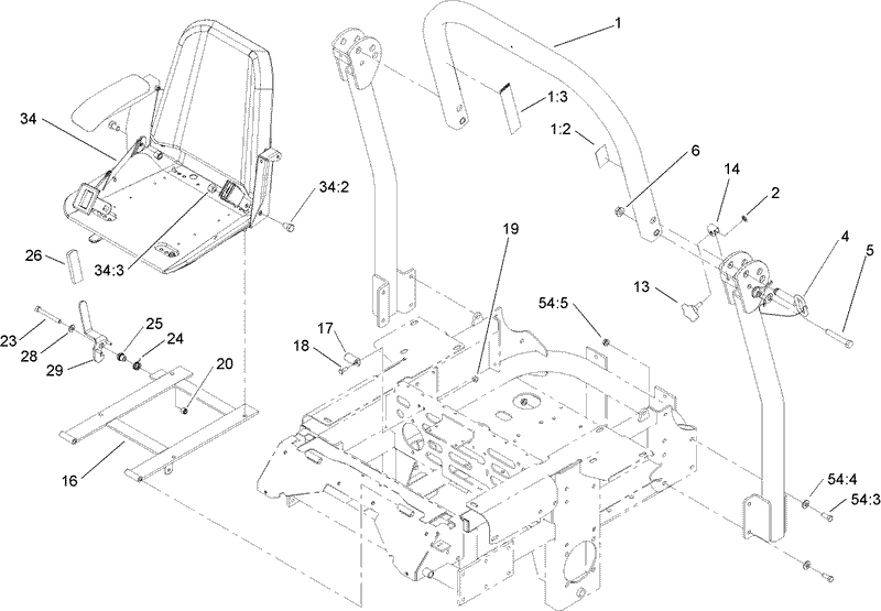 Roll Over Protection System Assembly No 108 1097