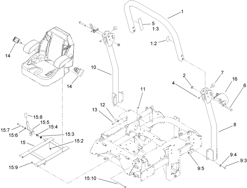 Roll Over Protection System Assembly No 117 3866