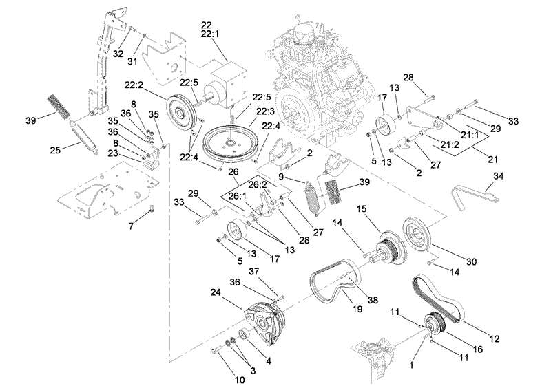 Hydro and Gearbox Assembly