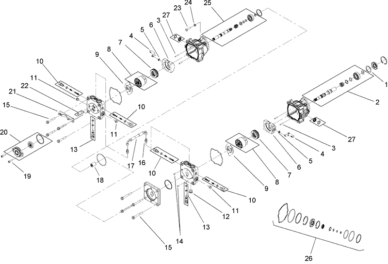 Tandem Pump Assembly No 110 5757