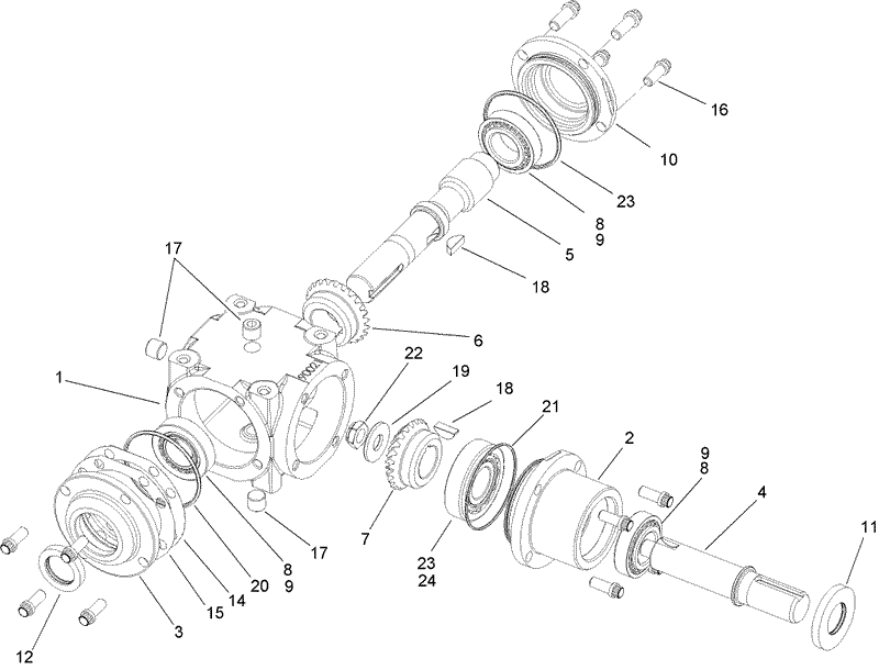 90 Degree Gearbox Assembly No 110 5771