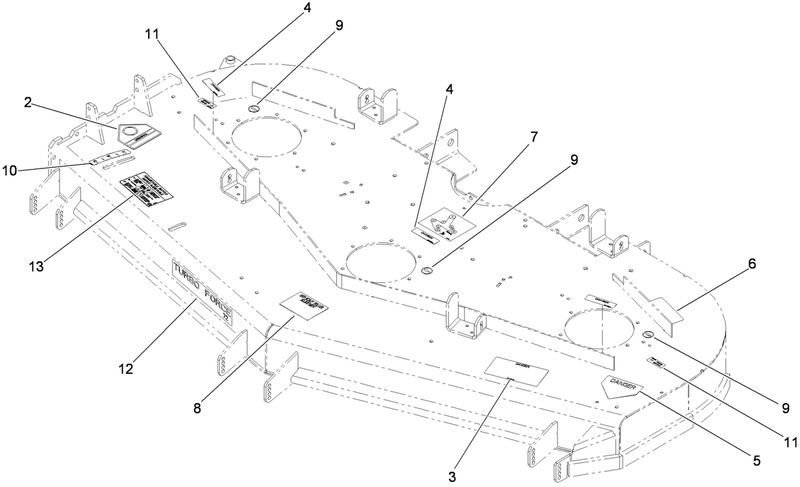Deck Decal Assembly No114 4483