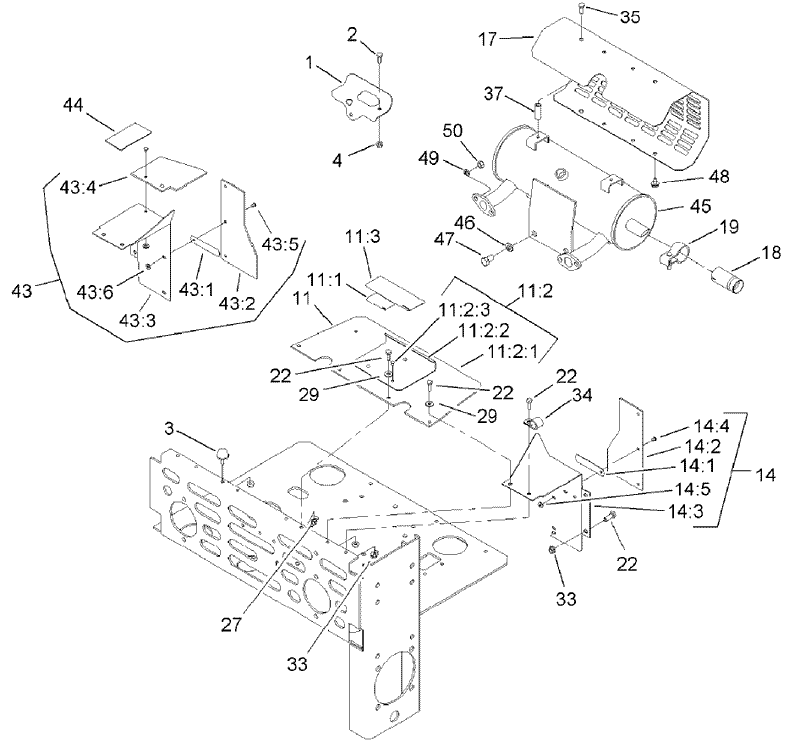 Guard and Muffler Assembly