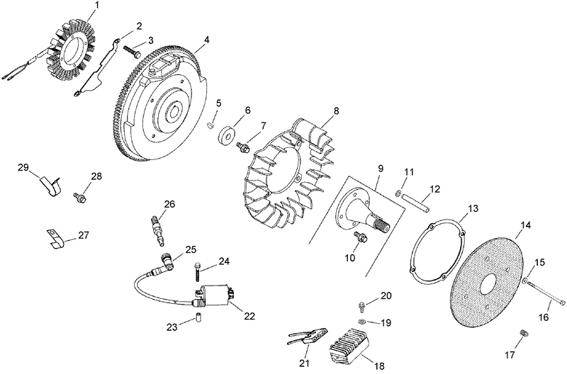 Ignition and Electrical Assembly Kohler CH745 0007